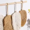 Decorações de Natal Folha Macrame Suspensão de parede Boho Room Home Decor Tecido Estético Tapeçaria de parede Casa Sala de estar Casamento Decoração de Natal Presente 231030