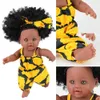 Dockor Partihandel Black Dolls 12 tum Pretty Baby Dolls for Children African Black Dolls 231031