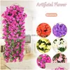 Decorative Flowers Wreaths Decorative Flowers 1 Artificial Fake Ivy Vine Hanging Garland Plant Wedding Home Decoration Decor Artific Dhlrd