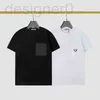 Мужские футболки Популярные 2022 Новая модная марка с коротким рукавом и женский карманный треугольник