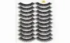 2019 Nya 10 par 100 Real Mink Eyelashes 3D Natural False Eyelashes Mink Lashes Soft Eyelash Extension Makeup Kit Cilios 1104066838