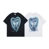 T-shirts voor heren Fairy Print Heart Graffiti paar T-shirts zomer o-neck gezellige casual tops High Street Harajuku streetwear