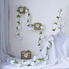 Dekorative Blumen Artifikation mit Blättern Blume Rattan Wandbehang Klimaanlage Pipeline Raum Hochzeit Feier Dekoration Kunststoff