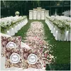 Decorative Flowers Wreaths Decorative Flowers 20-50Pcs Wedding Confetti Dried Flower Natural Petal Bridal Shower Birthday Party Diy Dhyf1