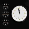 Wall Clocks 6 Pcs Suite Clock Accessories Black Letter Stickers Mechanism Replacement Plastic Number