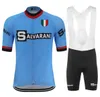 Classique rétro pro équipe SALVARANI maillot de cyclisme hommes à manches courtes bleu course sur route vêtements de vélo séchage rapide vêtements de cyclisme vtt b6716640