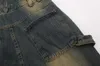 High Street denim jumpsuits heren vintage losse gewassen rechte casual volledige lengte overalls wild