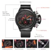 Polshorloges Megir Big Dial Fashion Military Sports Watches Waterd Waterdicht Silicone Strap Casual Quartz Polshorloge mannelijke relogio masculino