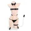 ANI Women Chain Leather Strap Bikini Uniform Underwear Pamas Outfit Cosplay Costume Cosplay