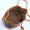 Кожаная классическая роскошная сумка через плечо Сумка премиум-класса Дизайнерская сумка-мешок Лоскутная сумка NoeNoe Сумка-ведро Модная сумка на плечо Женская сумка из искусственной кожи