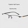 Sunglasses Frames Business Style Arrival Half Rim Frame Glasses Super Light Alloy For Male Myopia Spectacles