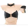 Ani vestido de corrente dourada corda de tração temperamento uniforme feminino sexy fosco rrivet saia pamas roupa trajes cosplay