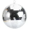 Décorations de Noël 1pc miroir boule disco suspendu boule disco réfléchissant boule disco KTV décoration suspendue de noël boule de mousse de verre 25cm 231101