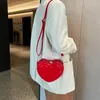 Evening Bags Novelty Vegan Leather Heart Purses And Handbags Female Fashion Trendy For Women 2023