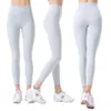 Luu Womens Leggings Designer Tracksuit High Waist Hip Lift Nude Yoga Pantal