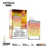 tastefog x800 cigarrillos electronicos 일회용 vape 800 퍼프 대량 가격 공장 도매 OEM LED 플래시 조명 20 맛 TPD ROHS CE 승인