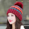 Beanies Beanie/Skull Caps Double Layer Thicken Knitted Hats Women Winter Keep Warm Fleece Inside Fashion Casual Cute Girl Gift Accessory