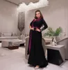 Abiti da ballo a sirena con collo irregolare Abito da occasione formale in colore a contrasto con manica lunga Arabo Dubai robe de soiree