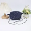 Waist Bags 2023 Fashion Denim Belt For Women High Quality Diamond Embedding Waistpack Cute Purse Chest Bag Chain Shoulder