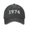 Ball Caps Custom Cotton In 1974 Verjaardagscadeaus Baseball Cap Sport Dames Heren Verstelbare Dad Hat Zomer