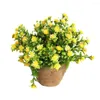 Decoratieve bloemen Pot Artificial Pot Faux Mini nep indoor boom patio orchidee decoraties dennen plastic bonsai bloem