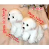 Pluche poppen Maltese gevulde hondenpoppen Knuffel Schattig Simulatie Huisdieren Pluizig Baby Verjaardagscadeaus Kerstmis Kinderen Malzis Puppy Drop 231031