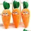 Dog Toys & Chews Dog Toys Chews Carrot Plush Chew Squeaker Toy Vegetables Shape Pet Puppy Drop Delivery Home Garden Supplies Home Gard Dhcuf