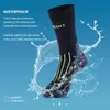 Sports Socks Men Sports Socks Waterproof Cycling Fiske Vandring Snowboard Termisk vinterstrumpa Skodon Midkalv Porelle Membran utomhus 231101