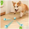 Giocattoli per cani mastica Giocattoli per cani mastica Palla elettrica rotolante Intelligente Divertente Giochi per cuccioli semoventi Animali domestici Gioco interattivo per interni Fornitura Drop Deli Dhvmp