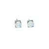 Très faible Moq Gemstone Stud 925 Solid Sterling Silver Rainbow Moonstone Minimaliste Minuscules Petits Goujons Ronds