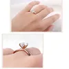 Anillos de racimo Diseño de moda Alianzas de boda para mujeres X Forma Cruz Deslumbrante Cristal Zirconia Ajuste de punta Joyería de compromiso femenina