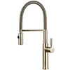 Kitchen Faucets Brushed Nickel Brass Sink Black Hose Mount Pull Down Dual Sprayer Nozzle Mixer Water Taps Faucet