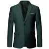 Men's Suits S-6XL High Quality Gentleman Men Slim Casual White Suit Large Size Brands Business Flow Of Pure Color Blazers