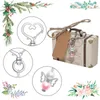 Cadeau cadeau boîte de papier kraft pour baby shower bonbons mini valise ange porte-clés étiquette anniversaire mariage révéler retour