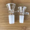 14mm 18mm Male Glass Bowl Pieces Hookah of Funnel Joint Downstem Smoking Accessories Handle Pipe Bong Oil Dab Rigs