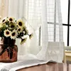 Rideau Moderne Classique Plaid Sheer Pour Salon Chambre Blanc Voile Tulle Rideaux Stores Fenêtre Traitements Rideaux Personnalisés