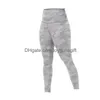 Kvinnor Yoga Leggings sömlöst camo-tryck för kvinnor Hög midja stretchig gym fitness byxor tights push-up idrottsbot och släpp leverans dhcwi