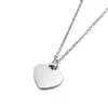 Pendant Necklaces Minimalist Love Heart Necklace For Women Female Gift Stainless Steel Never Fade HQD Jewelry 2023