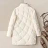 Mulheres para baixo parkas inverno moda gola xlong mulheres jaquetas feminino casual solto ultra leve pato branco casaco quente 231031