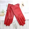 Five Fingers Gloves leren handschoenen dames schapenvacht touchscreen ongevoerd dunne mode all-match effen kleur rij- en autohandschoenen 231031