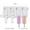 Zelfgemaakte siliconen ijsvorm Schimmel Diy Chocolate Dessert Popsicle Molds Tools Ice Cube Maker Summer Party Supplies