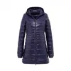 Winter Women's Down Jacket Ultra-light Hooded Down Jacket Large Size Long Down Coat Nylon Fabric Comfortable Casual Style