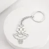 Keychains CoolTime Cool Billot Girl Girl Women Aço inoxidável Corrente de aço -chave atacadista Chavejante Judeu Jewlery