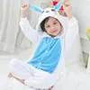 Pajamas Kids Pajamas Set Children Sleepwear Boys Girls Animal Pyjama Pijama Flannel Nightwear Clothes Onesies Jumpsuit Halloween Costume 231031