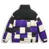 Pelliccia da uomo finta inverno addensato caldo plaid Parka colore abbinato antivento cappotto allentato casual coppia moda di strada cappotti Harajuku Chaqueta 231101