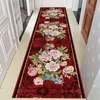 Tapis Reese rouge sans fin traditionnel chinois pivoine Rose hall porche couloir couloir couleur vive non pelucheux salon tapis long 231031