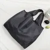 large foldable shopping bag polyester printted reusable eco friendly shoulder bag folding pouch storage bags