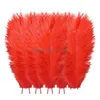 Party Decoration Party Decoration 10Pcs/Lot Natural Mticolor Ostrich Feathers Wedding Home Diy Floating Plumes Table Centerpiece Craft Dhdok