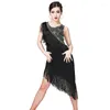 Partykleider Sexy Latein-Tanzkleid Wettbewerb Rumba Ballsaal Performance WearDamen Flapper der 1920er Jahre