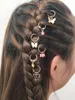 ヘアクリップ花嫁蝶の形の円リングドレスコスチュームヘッドドレスヘアピンdiyジプシーボヘミアンヒップホップパーティーアクセサリー